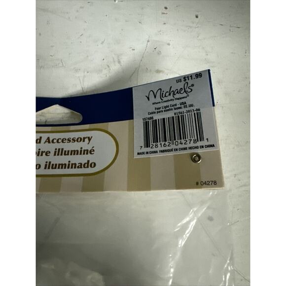 C7 6 SOCKET LIGHT CORD SET FOR DEPT 56 LEMAX CHRISTMAS VILLAGE BUILDINGS 04278 - Picture 3 of 5